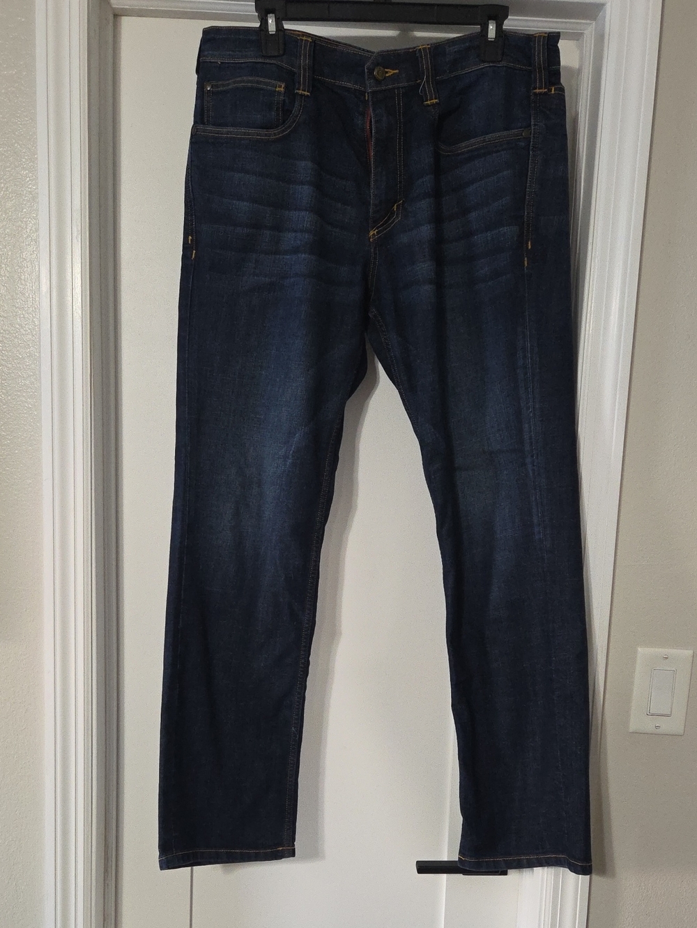 5.11 Tactical Men’s Straight Jeans in Dark Blue Denim